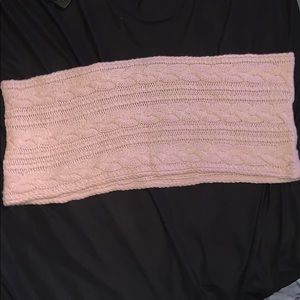 Pink infinity scarf